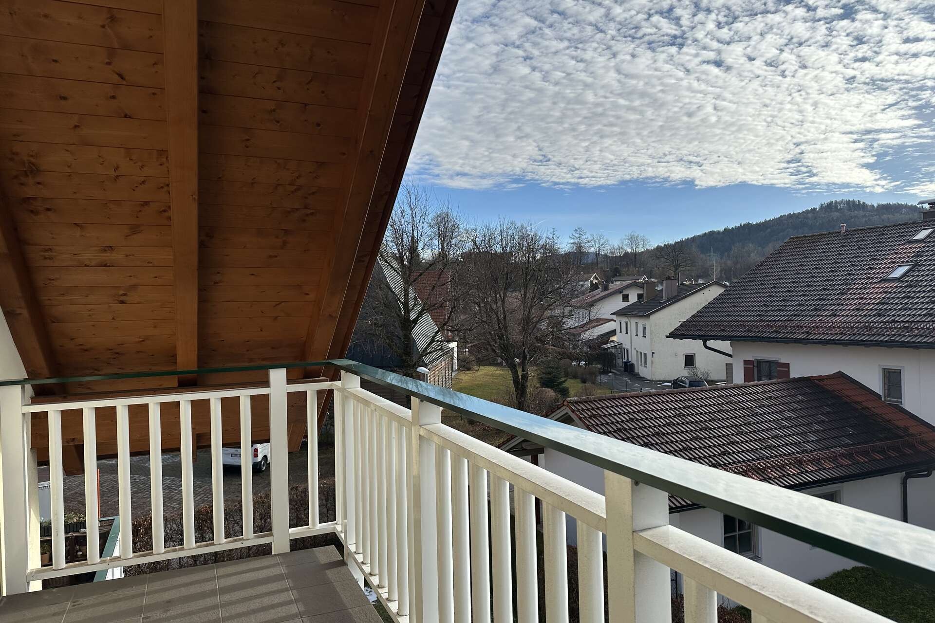 Blick vom Balkon nach Ost