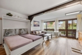 Wohnbereich mit Schrankbett - “ RESERVIERT“ Wohnung für Naturliebhaber und Erholungssuchende